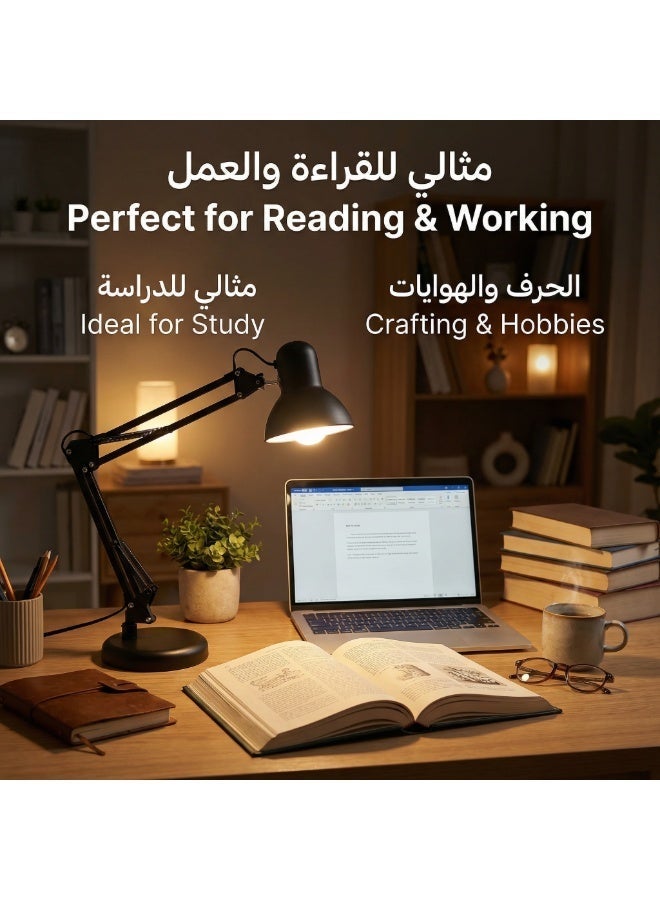 مصباح طاوله متحرك معدني - view 2